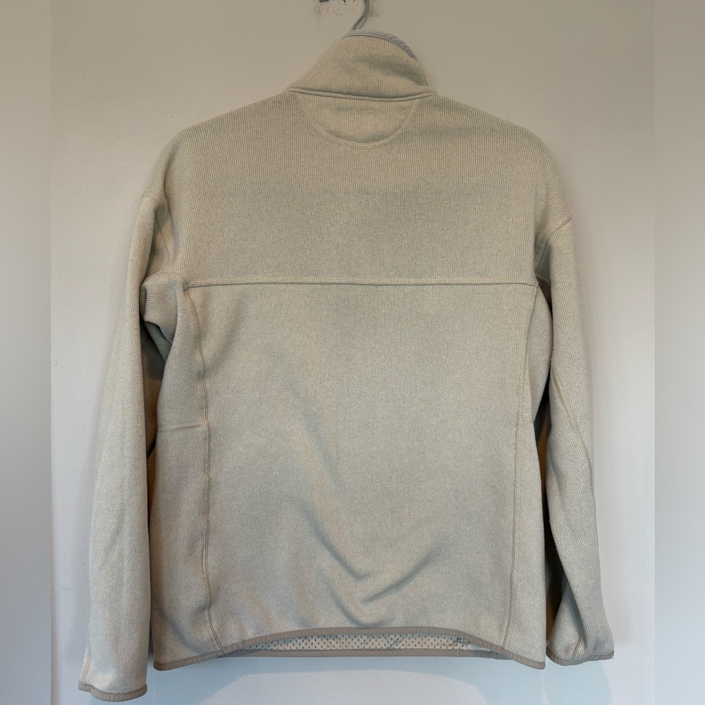 Patagonia Snap-T Pullover Sweater in Neutral Cream with Logo Patch 230 - Picture 2 of 5